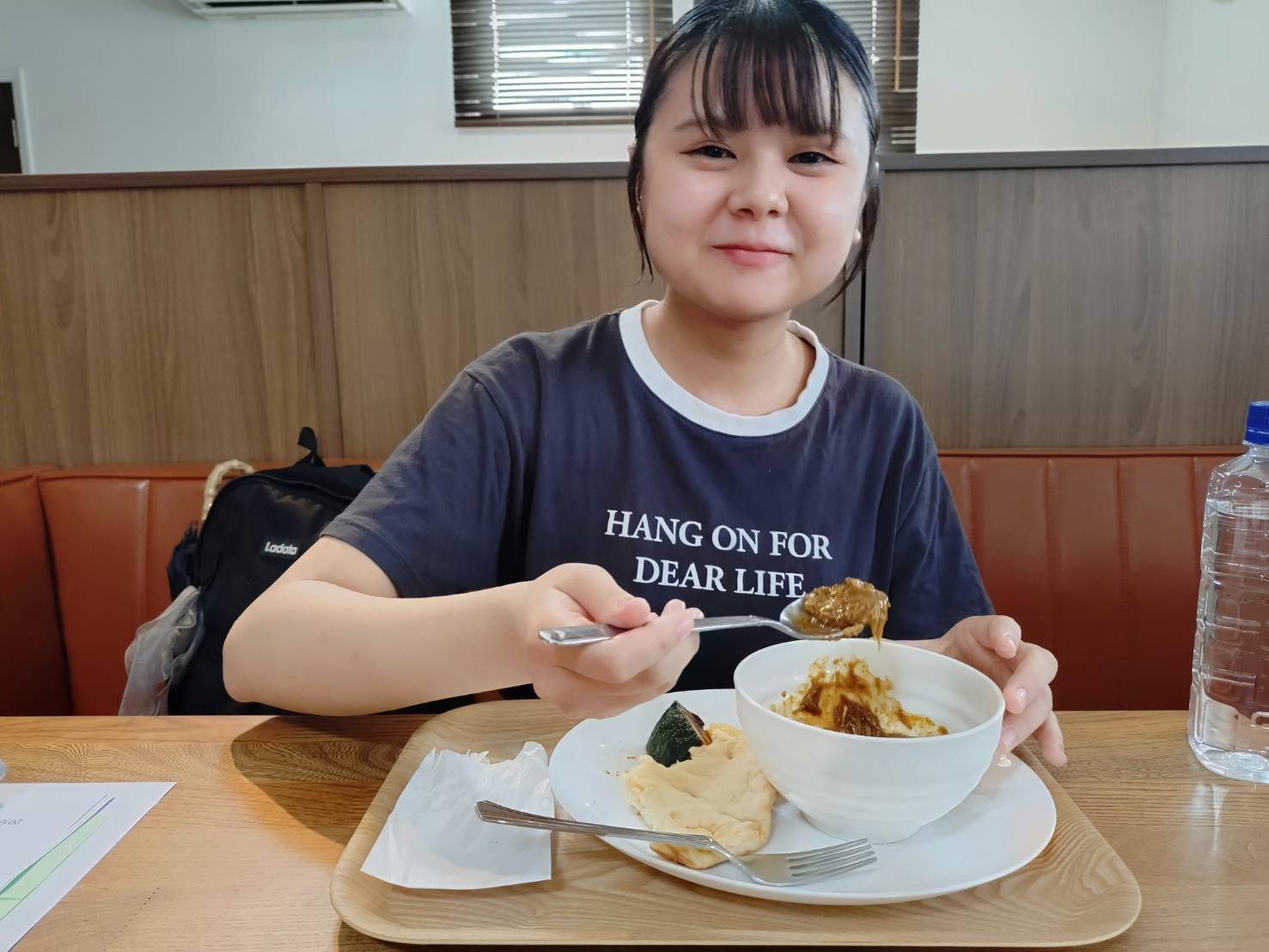 Nさんインターンシップ　食事の様子